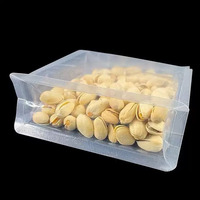 Sachet en plastique transparent de qualité alimentaire refermable avec fermeture éclair pour collations, noix et céréales