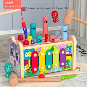 MENG MEOW Gioco Educativo in Legno per Bambini, Puzzle Spaziale Whack-A-Mole, da 5 a <span class=keywords><strong>7</strong></span> <span class=keywords><strong>Anni</strong></span>, Migliora la Coordinazione Occhio-Mano - Product Image 6