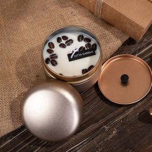 L039カラフルな無煙ラウンド香りキャンドル缶コンテナ大豆ワックス香りキャンドルボディワークアロマセラピー香りキャンドル - Product Image 4