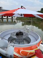 Gril gonflable multifonctionnel pour 8 personnes, barbecue, beignet, gaz pour bateau, beignet transparent, bateau de fête, barbecue, pêche