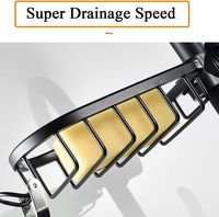Support d'éponge pour évier de cuisine en aluminium, panier suspendu pour robinet, égouttoir de rangement pour organisateur d'évier de cuisine