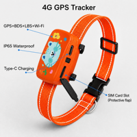 Rastreador GPS 4G para Perros y Gatos - Resistente al Agua IP65, Rastreo en Tiempo Real, Más de 160 Horas de Duración de la Batería, Compatible con Android e iOS
