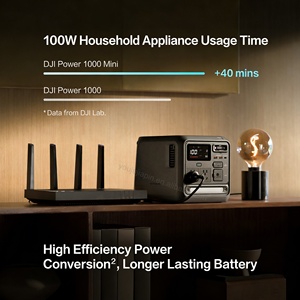 Station d'alimentation portable <span class=keywords><strong>DJI</strong></span> POWER 1000 <span class=keywords><strong>Mini</strong></span> 1008Wh <span class=keywords><strong>Batterie</strong></span> LiFePO4 avec station de charge de générateur solaire pour générateur extérieur - Product Image 2