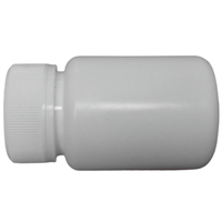 Récipient pharmaceutique de bouteille de HDPE en plastique blanc de 50cc pour la poudre solide orale de comprimé de capsule de pilule de médicament avec le bouchon à vis CRC