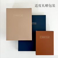Carnet élégant de luxe A5 en cuir PU à feuilles mobiles, triple pliage, 80 feuilles, fermeture magnétique, pour réunions de bureau et journalisation professionnelle