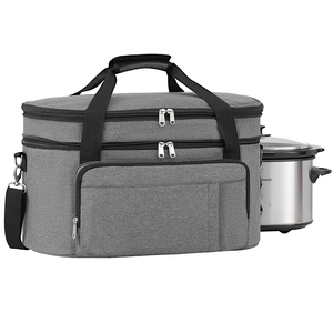 Beach Travel Case Insulated <strong>Slow</strong> <strong>Cooker</strong> Carrier Double Layer <strong>Slow</strong> <strong>Cooker</strong> <strong>Bag</strong> - Product Image 1