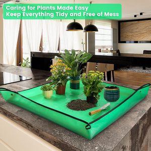 Cadeaux <span class=keywords><strong>de</strong></span> <span class=keywords><strong>jardinage</strong></span> Transplantation <span class=keywords><strong>de</strong></span> plantes d'intérieur et contrôle des dégâts Tapis <span class=keywords><strong>de</strong></span> <span class=keywords><strong>rempotage</strong></span> pour plateau <span class=keywords><strong>de</strong></span> <span class=keywords><strong>table</strong></span> - Product Image 6
