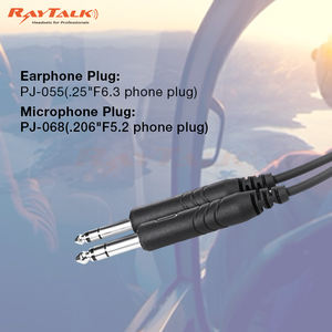 Auriculares de teléfono de aviación con Juego de adaptadores de riel de casco Auriculares para pilotos y controladores de tráfico aéreo - Product Image 6