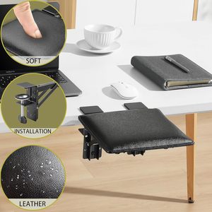 In pelle morbida e ergonomia pieghevole cassetto della tastiera del <span class=keywords><strong>Computer</strong></span> supporto del braccio del gomito ripiano per il supporto del supporto del polso per la scrivania estensore del vassoio morsetto - Product Image 3