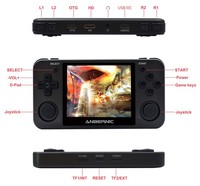 RG350M - Konsol Game Genggam Layar IPS 3.5 Inci PS1 CPS1 CPS2 GB GBA GBC FC SFC MD NSX WSC Game Output Musik Pembacaan E-book