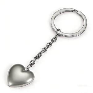 พวงกุญแจคาราบิเนอร์รูปหัวใจสีโรสโกลด์ สแตนเลสสตีล 3 มิติ พิมพ์ลาย UV โลโก้สั่งทำ ของขวัญแฟชั่น ของที่ระลึก - Product Image 3