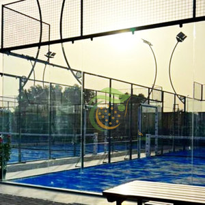 Cancha deportiva de Pádel panorámica para interiores y exteriores, precio con logotipo personalizado, cancha de Pádel de tamaño 20*10M - Product Image 4