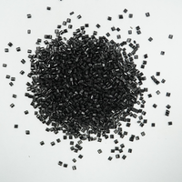 Granulés de PC ignifuges V0 noirs brillants pour marquage laser, résine de polycarbonate, fournisseur de plastique technique
