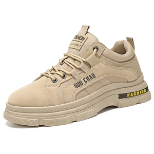 Spring New <b>Mens</b> Labor Protection <b>Shoes</b> Breathable Thick Sole Non Slip Trendy Versatile Casual Dad Sneakers For <b>Work</b> Site - Product Image 4