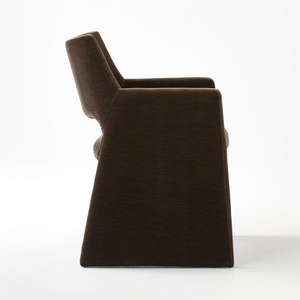 Sedia da Pranzo in Stile Americano con Telaio in Compensato, Schiuma ad <span class=keywords><strong>Alta</strong></span> Densità e Rivestimento in Velluto per Sala da Pranzo - Product Image 2
