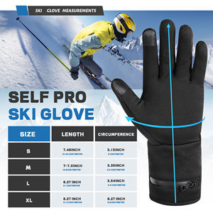 Guanti da sci ricaricabili 7.4V con fodera riscaldata a mano compatibile con Touch-Screen per guanti invernali riscaldati elettrici - Product Image 5