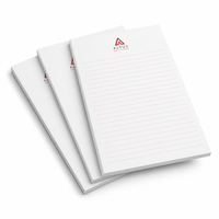 Bloc-notes magnétique personnalisé pour entreprise, A5, 50 feuilles, papier offset épaissi, impression CMYK