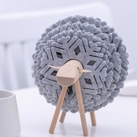 Tapis de Table rond en forme de mouton, dessous de verre de neige, 1 pièce