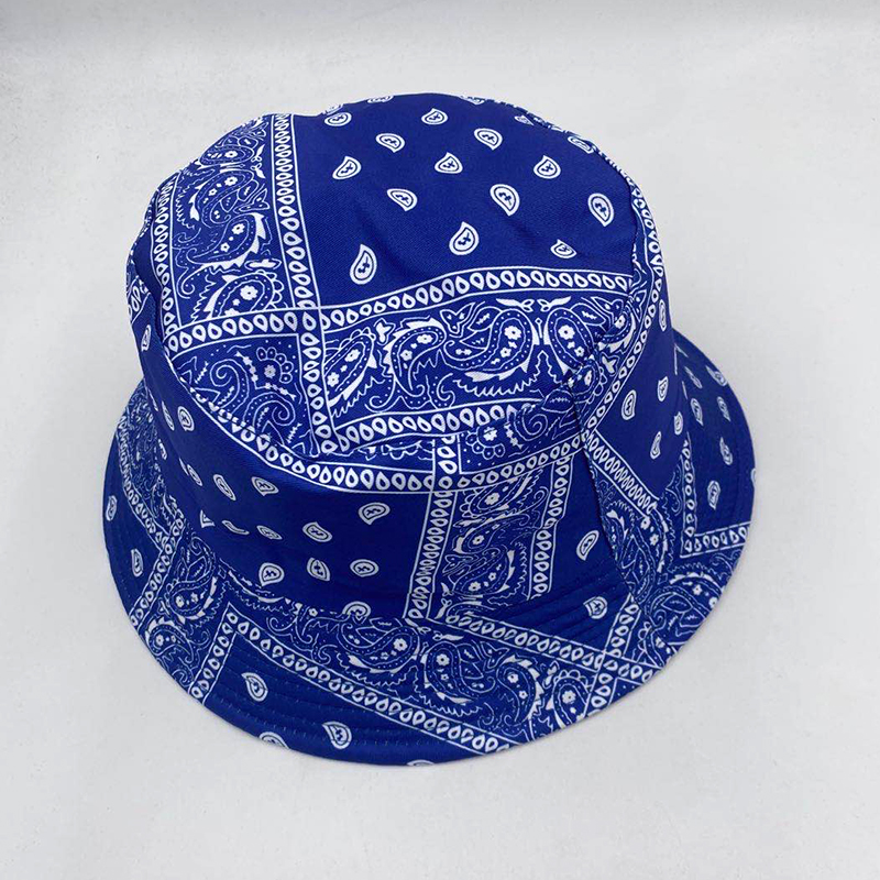 100% Cotton Paisley Bucket Hat - Vintage Bandana Style
