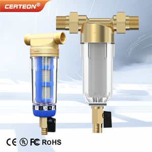 Wiederverwendbarer Edelstahl Rückspülfilter für Hauswasserleitungen 1/<span class=keywords><strong>2</strong></span>" 3/4" 1" mit Sediment Vorfilter - Product Image 1