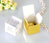 Laser geschnittene Papierschokoladen-Geschenk boxen Square Eid Mubarak Box