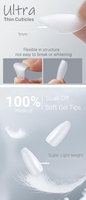 MyBeautyNails Home Salon 150pcs XS XXS Extra Short Full Cover Press On Nails French Ombre Design X Coat Gel X Soft Gel Nail Tips