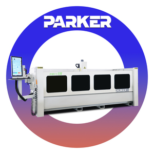 Mandrin électrique italien haute vitesse PARKER HSD pour centre d'usinage 3 axes pour le perçage et le fraisage de profilés en aluminium et de portes - Product Image 1