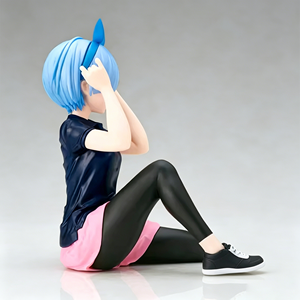 Vente en gros - Figurine d'anime en PVC officielle ReZero <span class=keywords><strong>Starting</strong></span> <span class=keywords><strong>Life</strong></span> <span class=keywords><strong>in</strong></span> <span class=keywords><strong>Another</strong></span> <span class=keywords><strong>World</strong></span> Rem en tenue de sport, collection originale en boîte - Product Image 5