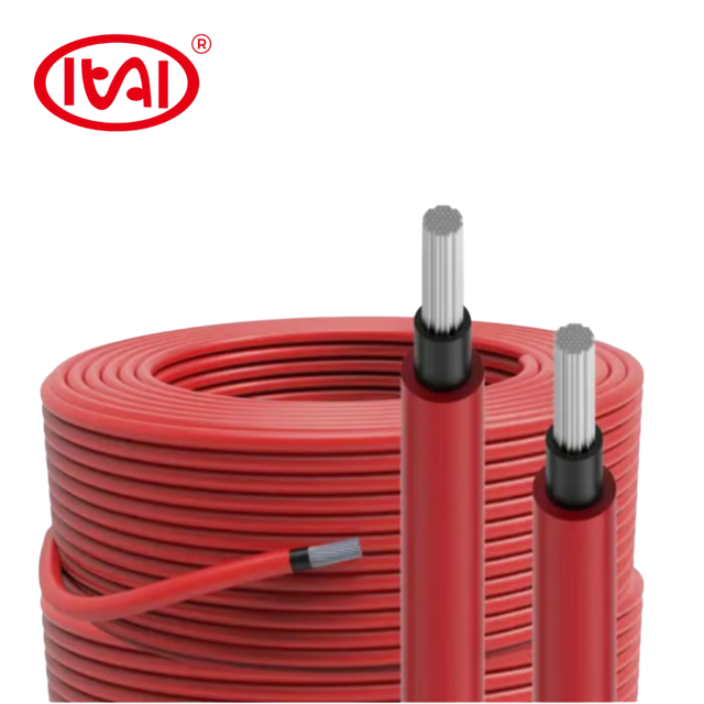 Huatai Brand PV Model 2.5mm-6mm 1kv Stranded XLPO Sheath High-Temperature Resistant Tinned Copper Solar Power Cable Wires