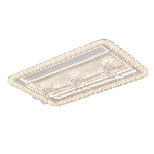 Modern Minimalist <b>Fan</b> Light Living Room Dining Room Shaking <b>Head</b> Suction Top <b>Fan</b> Light Light Light Luxury Square Bedroom Shaking - Product Image 5
