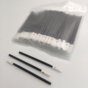 Hisopos de espuma industrial de 100 bastoncillos de 70mm-<span class=keywords><strong>Punta</strong></span> de esponja redonda, limpieza sin polvo, mango de plástico negro - Product Image 6