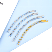 Chaîne d'extension en acier inoxydable plaqué or CX personnalisée OEM ODM, longueur réglable, composants pour la fabrication de colliers et bijoux