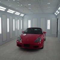 Tente de peinture gonflable mobile en PVC avec pompe à air électrique, dimensions 8ft x 6ft x 4ft, système de ventilation pour la peinture automobile
