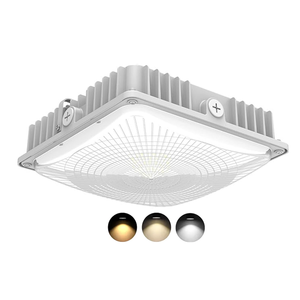 ETL DLC auvent lampe à led CCT <span class=keywords><strong>station</strong></span>-service accordable luminaire étanche blanc 110v 100-347v 80 watt 100 watt led auvent - Product Image 1