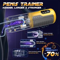 Freihändiger Elektrischer Stroker Sexmaschine Penispumpe Duale Vibration Stoßend Rotierend Automatischer Masturbator für Männer