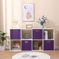 33*33*33cm carré lin sans couvercle poignée pliable Design moderne 35L capacité décor à la maison utiliser gain de place salon bac de rangement