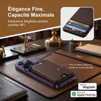 Support de suivi GPS pour AirTags, étui pour portefeuille, carte, mini, silicone, fin, cuir végétalien, collier pour chat, 2 étuis étanches, petit, universel