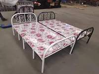 Schlafzimmer Outdoor Camping Apartment Wohnzimmer Einzelgröße Neues Design Flexibles Camping Metall-Klappbett