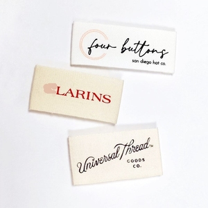 Woven Brand <strong>Name</strong> Clothes Labels Cotton Hat <strong>Tag</strong> - Product Image 4