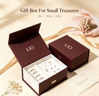 Boîtes cadeaux magnétiques de luxe pour bijoux, emballage rigide en carton avec logo personnalisé imprimé pour bagues, colliers et ensembles de bijoux haut de gamme