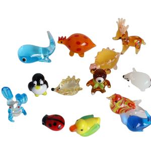 Yeni ürün cam hayvan heykelcik minyatür cam hayvanlar <span class=keywords><strong>mini</strong></span> ördek kuş ladybugs ayı tavşan - Product Image 1