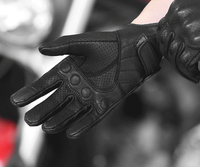Gants de sport en cuir respirants et imperméables à doigts entiers personnalisés pour motos, équipement d'accessoires haut de gamme