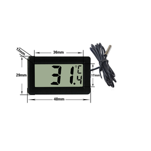 Kỹ thuật số trong nhà ngoài trời Nhiệt kế ẩm kế-lớn LCD hiển thị nhiệt độ độ ẩm màn hình với ° C/° F & thoải mái chỉ số - Product Image 2