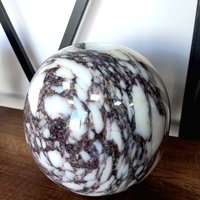 Luxe Calacatta alto marbre Vase boule en forme de pierre naturelle ornement élégant concepteur maison Accent salon décoration