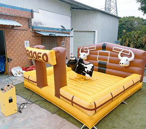 <span class=keywords><strong>Toro</strong></span> Mecánico Inflable Eléctrico EASYFUN Factory Crazy Ride con Ojos Rojos y Efecto de Humo para <span class=keywords><strong>Alquiler</strong></span> - Product Image 1