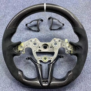 Volant personnalisé en fibre de carbone avec Alcantara bleu pour Hyundai I30N Elantra Sonata <span class=keywords><strong>Genesis</strong></span> |   Mégalomanie - Product Image 2