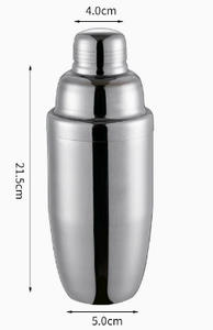 Shaker à trois sections en acier inoxydable, accessoires de bar, réutilisable et lavable - Product Image 5