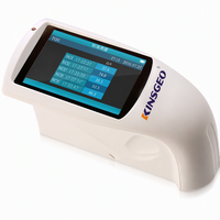 Kinsgeo Compteur de brillance pour film plastique, grand écran 3,5 pouces, angle unique 60 degrés, auto-étalonnage, machine de test IP55, garantie 1 an