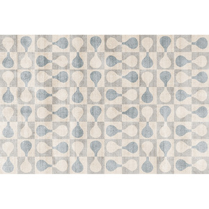 Alfombra de Diseño Minimalista Idan con Patrón Geométrico, Fibra de Poliéster Lavable, para Sala de Estar, Sofá, Mesa de Centro - Product Image 2