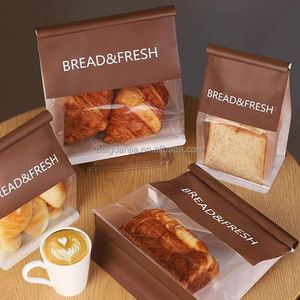 Sac repas classique en papier kraft avec impression offset, auto-scellant et recyclable pour sushis, toasts, croissants et biscuits - Product Image 2